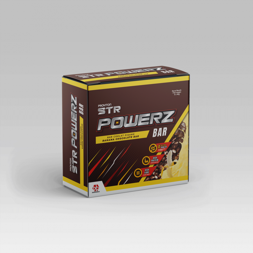 PROMO PROVITON STR POWERZ BAR BNN CHOC 6X40G (EXP: 30.06.2026)